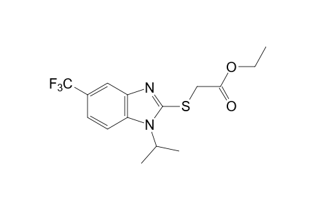 {[1-isopropyl-5-(trifluoromethyl)benzimidazol-2-yl]thio}acetic acid, ethyl ester