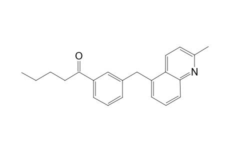 1-[3-(2-Methylquinolin-4-ylmethyl)phenyl]pentan-1-one