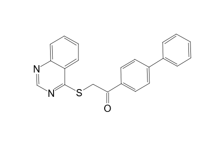 1-Ethanone, 1-[1,1'-biphenyl]-4-yl-2-(4-quinazolinylthio)-