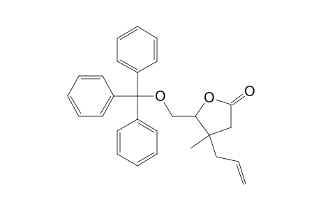 (4S,5S)-4-ALLYL-4-METHYL-5-TRIPHENYLMETHOXYMETHYLTETRAHYDROFURAN-2-ONE