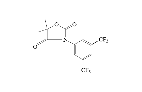 5,5-DIMETHYL-3-(alpha,alpha,alpha,alpha',alpha',alpha'-HEXAFLUORO-3,5-XYLYL)-2,4-OXAZOLIDINEDIONE