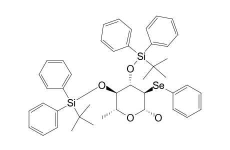 3,4-BIS-O-(TERT.-BUTYLDIPHENYLSILYL)-6-DEOXY-2-PHENYLSELENO-BETA-L-GLUCO-PYRANOSE