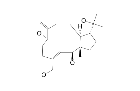 (1R*,2R*,3E,7R*,11R*,12S*)-3,8(17)-DOLABELLADIENE-2,7,16,18-TETROL