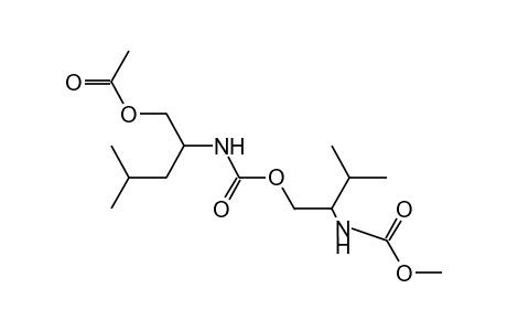 [1-(HYDROXYMETHYL)-3-METHYLBUTYL]CARBAMIC ACID, ESTER WITH METHYL [1-(HYDROXYMETHYL)-2-METHYLPROPYL]CARBAMATE, ACETATE (ESTER)