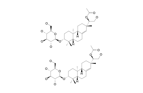 HYTHIEMOSIDE-B;ENT-(15R)-ACETOXY-PIMAR-8(14)-ENE-3-BETA,16-DIOL-3-O-BETA-D-GLUCOPYRANOSIDE