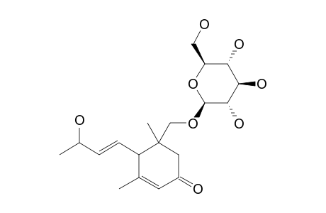 JUNIPEIONOLOSIDE;3-OXO-ALPHA-IONOL-11-O-BETA-D-GLUCOPYRANOSIDE