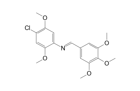 4-chloro-2,5-dimethoxy-N-(3,4,5-trimethoxybenzylidene)aniline