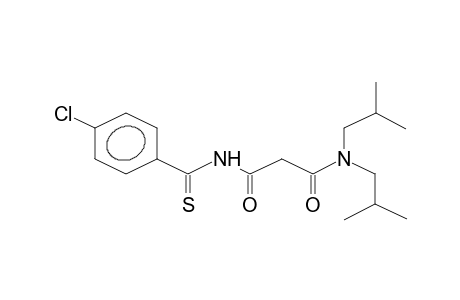 N',N'-DIISOBUTYL-N-PARA-CHLOROTHIOBENZOYLMALONODIAMIDE