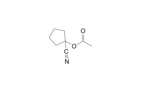 CYCLOPENTANECARBONITRILE, 1- HYDROXY-, ACETATE