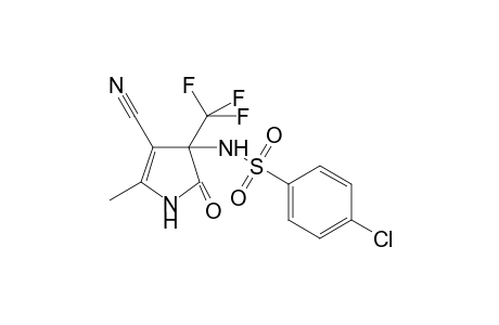 4-chloro-N-[4-cyano-5-methyl-2-oxo-3-(trifluoromethyl)-2,3-dihydro-1H-pyrrol-3-yl]benzenesulfonamide