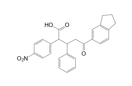 alpha-(p-nitrophenyl)-gamma-oxo-beta-phenyl-5-indanvaleric acid