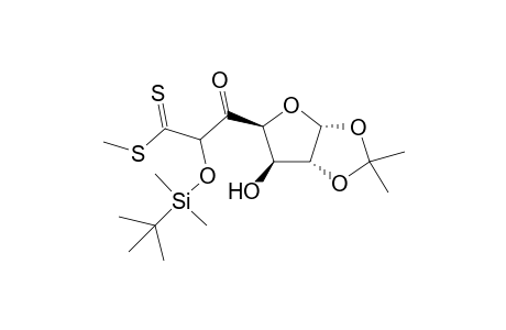 .alpha.-D-xylo-Hexofuranos-5-ulose, 6-O-[(1,1-dimethylethyl)dimethylsilyl]-1,2-O-(1-methylethylidene)-, S-methyl carbonodithioate