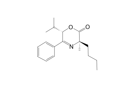 (3R,6S)-3-butyl-6-isopropyl-3-methyl-5-phenyl-3,6-dihydro-2H-1,4-oxazin-2-one