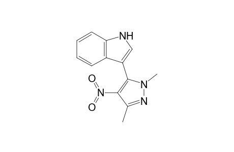 3-(1,3-DIMETHYL-4-NITROPYRAZOL-5-YL)-INDOLE