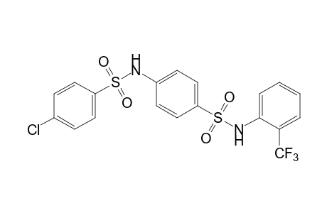 4-chloro-N'-(alpha,alpha,alpha-trifluoro-o-tolyl)-N,4'-bi[benzenesulfonamide]