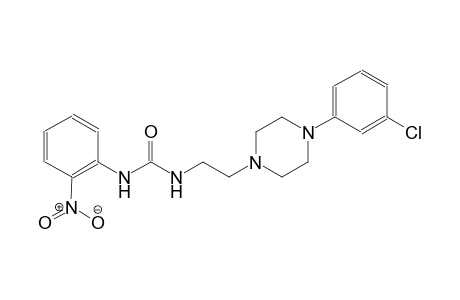 urea, N-[2-[4-(3-chlorophenyl)-1-piperazinyl]ethyl]-N'-(2-nitrophenyl)-