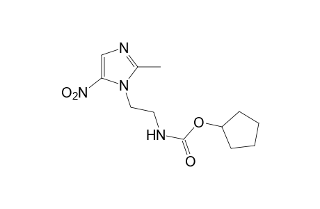 [2-(2-methyl-5-nitroimidazol-1-yl)ethyl]carbamic acid, cyclopentyl ester