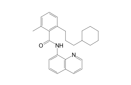 2-(3-cyclohexylpropyl)-6-methyl-N-(quinolin-8-yl)benzamide