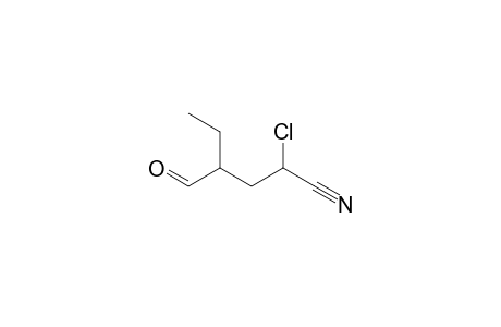 2-Chloranyl-4-methanoyl-hexanenitrile