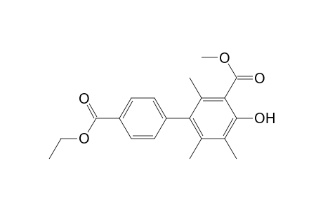 4'-Ethyl 3-methyl 4-hydroxy-2,5,6-trimethylbiphenyl-3,4'-dicarboxylate