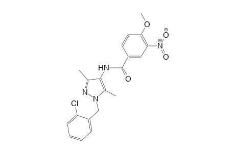 N-[1-(2-chlorobenzyl)-3,5-dimethyl-1H-pyrazol-4-yl]-4-methoxy-3-nitrobenzamide