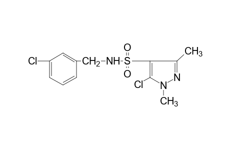 5-chloro-N-(m-chlorobenzyl)-1,3-dimethylpyrazole-4-sulfonamide