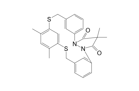 N,N'-(dimethylmalonyl)-4,6-dimethyl-2,9-dithia-17,18-diaza-[2.2.2[(1,3)(1,3)(1,3)cyclophane