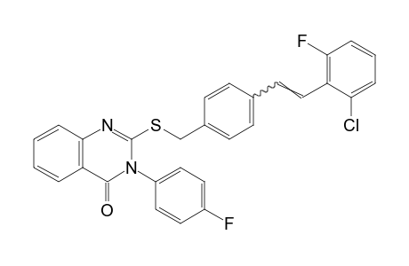 2-{[p-(2-chloro-6-fluorostyry)benzyl]thio}-3-(p-fluorophenyl)-4(3H)-quinazolinone