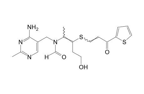 N-[(4-amino-2-methyl-5-pyrimidinyl)methyl]-N-{4-hydroxy-1-methyl-2-{[2-(2-thenoyl)vinyl]thio}-1-butenyl}formamide