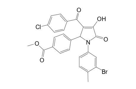 benzoic acid, 4-[1-(3-bromo-4-methylphenyl)-3-(4-chlorobenzoyl)-2,5-dihydro-4-hydroxy-5-oxo-1H-pyrrol-2-yl]-, methyl ester