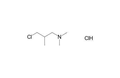 3-chloro-N,N,2-trimethylpropylamine, hydrochloride