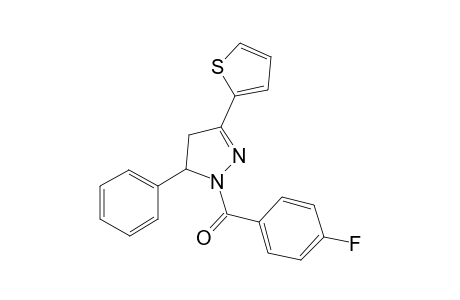 (4-Fluoro-phenyl)-(5-phenyl-3-thiophen-2-yl-4,5-dihydro-pyrazol-1-yl)-methanone