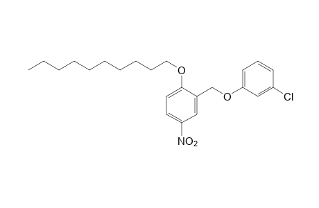 m-chlorophenyl 2-(decyloxy)-5-nitrobenzyl ether