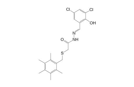 [(2,3,4,5,6-PENTAMETHYLBENZYL)THIO]ACETIC ACID, (3,5-DICHLOROSALICYLIDENE)HYDRAZIDE