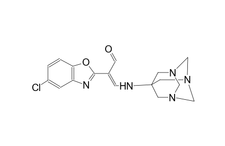 (2Z)-2-(5-chloro-1,3-benzoxazol-2-yl)-3-(1,3,5-triazatricyclo[3.3.1.1~3,7~]dec-7-ylamino)-2-propenal