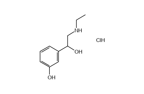 alpha-[(ethylamino)methyl]-m-hydroxybenzyl alcohol, hydrochloride