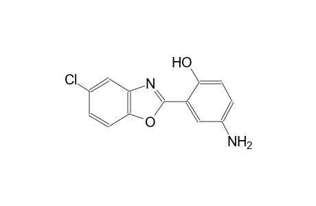 4-amino-2-(5-chloro-1,3-benzoxazol-2-yl)phenol