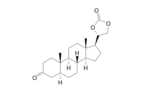 20β,21-dihydroxy-5α-pregnan-3-one, cyclic carbonate