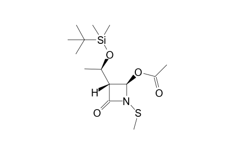 (2R,3R)-3-[(1R)-1-(tert-Butyldimethylsilanyloxy)ethyl]-1-(methylthio)-4-oxoazetidin-2-yl acetate