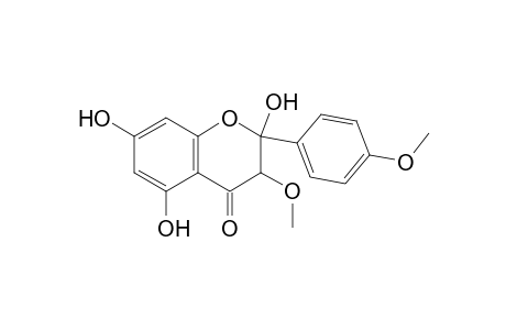 4H-1-Benzopyran-4-one, 2,3-dihydro-2,5,7-trihydroxy-3-methoxy-2-(4-methoxyphenyl)-, cis-