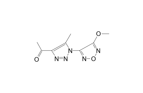 1-[1-(4-methoxy-1,2,5-oxadiazol-3-yl)-5-methyl-1H-1,2,3-triazol-4-yl]ethanone