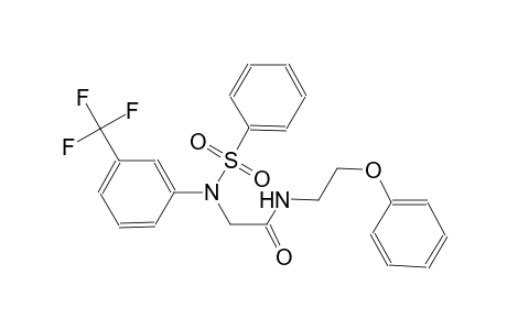 acetamide, N-(2-phenoxyethyl)-2-[(phenylsulfonyl)[3-(trifluoromethyl)phenyl]amino]-