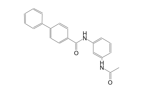 N-[3-(acetylamino)phenyl][1,1'-biphenyl]-4-carboxamide