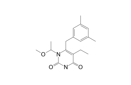 6-(3,5-DIMETHYLBENZYL)-5-ETHYL-1-(1-METHOXYETHYL)-URACIL