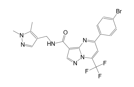 5-(4-bromophenyl)-N-[(1,5-dimethyl-1H-pyrazol-4-yl)methyl]-7-(trifluoromethyl)pyrazolo[1,5-a]pyrimidine-3-carboxamide