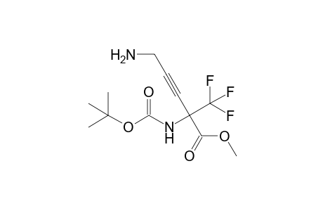 5-Amino-2-(tert-butoxycarbonylamino)-2-(trifluoromethyl)pent-3-ynoic acid methyl ester