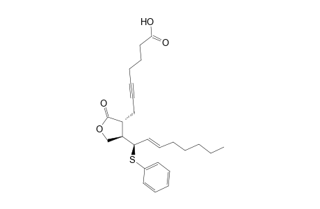 (8R*,12R*,13R*,14E)-9-oxo-13-(phenylthio)-10-oxaprost-14-en-5-ynoic acid