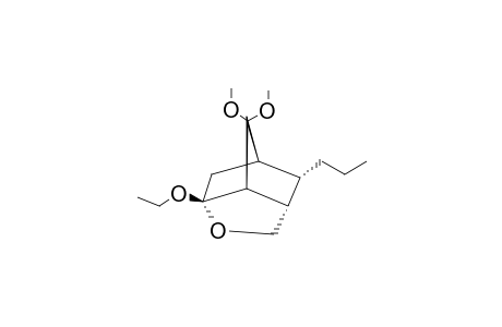 (+/-)-(1R*,4S*,5R*,6R*,8R*)-1-ETHOXY-5-PROPYL-2-OXATRICYCLO-[4.2.1.0(4,8)]-NONAN-7-ONE-DIMETHYLKETAL