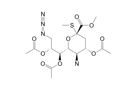 METHYL_(METHYL__5-AMINO-4,7,8-TRI-O-ACETYL-9-AZIDO-3,5,9-TRIDEOXY-2-THIO-D-GLYCERO-ALPHA-D-GALACTO-2-NONULOPYRANOSID)-ONATE