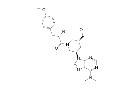 6-(DIMETHYLAMINO)-9-{3'R,5'S)-(2S-AMINO-3-[4-METHOXYPHENYL]-PROPANOYL)-5'-(HYDROXYMETHYL)-PIPERIDIN-3'-YL}-PURINE;DIASTEREOMER-1